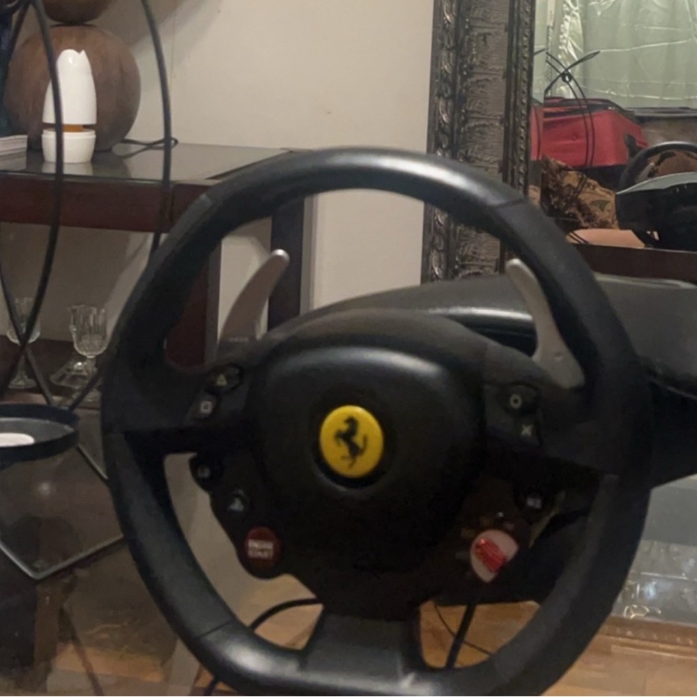 Thrustmaster Steering wheel and Pedal set - (Compatible with any PS console)